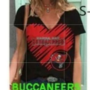 Tampa Bay Buccaneers NFL Heart Top